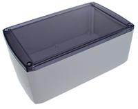 csactt004 CAMDENBOSS 1102 Series Grey ABS Enclosure, IP54, Transparent Lid, 155 x 95 x 60mm