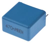 phe844rd6470mr06l2 KEMET PHE844 Metallised Polypropylene Film Capacitor, 440 V ac, 480 V ac, ±20%, 470nF, Through Hole