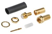 r125308000 Radiall, Jack Cable Mount SMA Connector, 50Ω, Crimp Termination, Straight Body