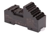 pyf-14-pu-l Omron MY4 14 Pin 250V ac DIN Rail Relay Socket, for use with H3Y Series Timer, H3YN Series Timer