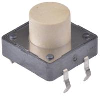 430466085726 Wurth Elektronik White Button Tactile Switch, SPST 50 mA @ 12 V dc 5mm Through Hole