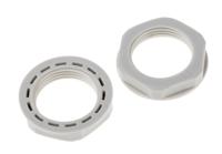 822-9704 RS PRO Grey Nylon 66 Cable Gland Locknut, PG13.5 Thread, IP68