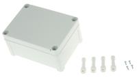 ta-131007-enclosure Fibox TEMPO Series Grey ABS Enclosure, IP65, Grey Lid, 130 x 95 x 65mm