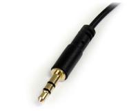 mu6mmsra StarTech.com Male 3.5mm Stereo Jack to Male 3.5mm Stereo Jack Aux Cable, Black, 1.8m MU6MMSRA