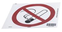 pic-200-dia-200-b7541-branded PET No Smoking Prohibition Sign, None