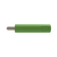 rs-bu-2240-s-ni-gn Schutzinger Green Female Banana Connector, 4 mm Connector, M3 Thread Termination, 32A, 1kV, Nickel Plating