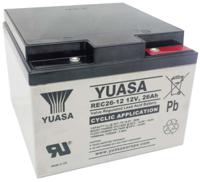 rec26-12 Yuasa 12V M5 Sealed Lead Acid Battery, 26Ah