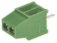 282834-2 TE Connectivity Buchanan Series PCB Terminal Block, 2-Contact, 2.54mm Pitch, Through Hole Mount, 1-Row, Screw