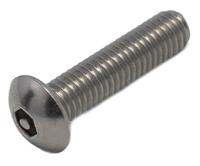 621-2827 RS PRO Plain Button Stainless Steel Tamper Proof Security Screw, M5 x 20mm