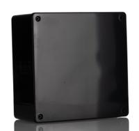 1591usbk Hammond 1591 Series Black ABS Enclosure, IP54, Black Lid, 119 x 119 x 56mm
