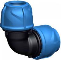 158400070 Georg Fischer Plastic Pipe Fitting, 90° Elbow, 20mm