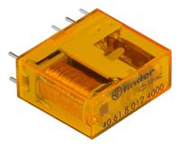 406180124000 Finder PCB Mount Power Relay, 12V ac Coil, 16A Switching Current, SPDT