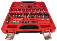 224-2249 RS PRO 41-Piece Imperial, Metric 3/8 in Deep Socket/Standard Socket Set with Ratchet, 6 point; 12 point