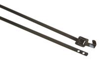111-91121-mlt12ssc5-ss316sp-bk HellermannTyton Cable Tie, Releasable, 330mm x 5.26 mm, Black Polyester Coated Stainless Steel, Pk-100