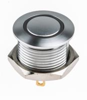175-8556 RS PRO Illuminated Push Button Switch, Momentary, Panel Mount, 16mm Cutout, SPST, Green, Red LED, 36V dc, IP67