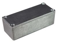 194-7612 RS PRO Silver Die Cast Aluminium General Purpose Enclosure, IP54, Black Lid, 92 x 38 x 31mm