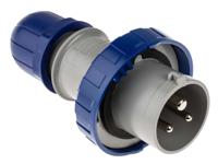 2181633 Scame IP66, IP67 Blue Cable Mount 2P + E Industrial Power Plug, Rated At 16A, 230 V