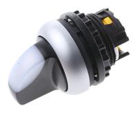 216823-m22-wrlk-w Eaton 2 Position Selector Switch Head, 22mm Cutout, Black Handle