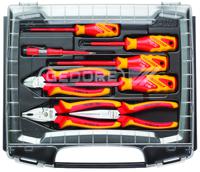 rzb1-17 Gedore 8 Piece Electrician Tool Kit with Case, Yes