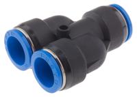 qsy-16 Festo QSY Series Y Tube-to-Tube Adaptor, Push In 16 mm to Push In 16 mm, Tube-to-Tube Connection Style, 130609