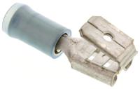 9-160463-2 TE Connectivity PIDG FASTON .250 Blue Insulated Female Spade Connector, Piggyback Terminal, 6.35 x 0.81mm Tab Size,
