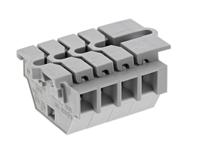 261-104 WAGO  261 Series Grey, 2.5mm², Single-Level, Cage Clamp Termination
