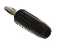 bu-00246-0 Mueller Electric Black Male Banana Plug, 4 mm Connector, 15A, Nickel Plating