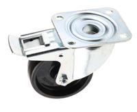 420-3887 RS PRO Braked Swivel Castor Wheel, 120kg Capacity, 100mm Wheel