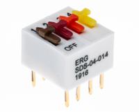 ed57655 ERG 4 Way Through Hole DIP Switch SPST, Directing Switch Actuator