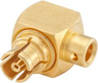 18k202-270l5 Rosenberger Mini-SMP Series, Jack Cable Mount, 50Ω, Solder Termination, Right Angle Body