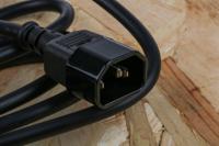 137-3380 RS PRO Straight IEC C13 Socket to Straight IEC C14 Plug Power Cord, 1.5m