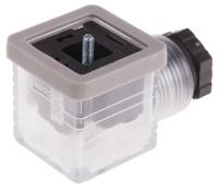 811-8180 RS PRO 3P+E DIN 43650 A, Female Solenoid Valve Connector with Indicator Light, 250 V dc Voltage
