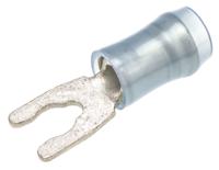 52935 TE Connectivity PIDG Insulated Crimp Spade Connector, 1mm² to 2.6mm², 16AWG to 14AWG, M3.5 Stud Size Nylon, Blue