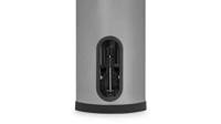 1901993 Rubbermaid Commercial Products Slim Jim 50L Black Pedal Galvanised Steel Waste Bin