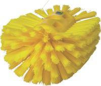 70396 Vikan Medium Bristle Yellow Scrub Brush, 40mm bristle length, Polyester, Polypropylene, Stainless Steel bristle material