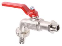 486-154 RS PRO Chrome Plated Brass Lever Bib Tap, 3/8in