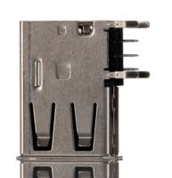 48204-0001 Molex Right Angle, Through Hole, Socket- Single Port Type A 2.0 USB Connector