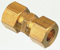 0106-12-00 Legris Brass Pipe Fitting, Straight Compression Union, Female to Female 12mm