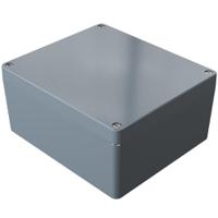 01232011 Rose Aluminium Standard Series Grey Die Cast Aluminium Enclosure, IP66, IK09, Grey Lid, 232 x 202 x 111mm