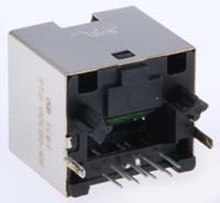 ss-60300-016 Bel-Stewart SS-60300 Series Female RJ45 Connector, Through Hole, Cat6a Straight 8P8C -Way