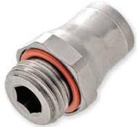 3601-08-17 Legris LF3600 Series Straight Threaded Adaptor, G 3/8 Male to Push In 8 mm, Threaded-to-Tube Connection Style