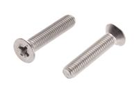 914-1951 RS PRO Pozi M5 Countersunk A4 316 Stainless Steel Machine Screws DIN 965 x 25.0mm