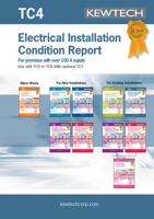 tc4 Kewtech Corporation TC4 Electrical Installation Certificate, Certificate Type Inspection & Test Schedule, For Use With
