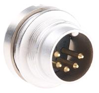 sfv-50 Lumberg, SFV 5 Pole M16 Din Plug, DIN EN 60529, 5A, 60 V ac IP40, Male, Panel Mount