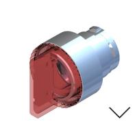 238-3910 RS PRO 2 Position Selector Switch Head, 22.5mm Cutout, Red Handle
