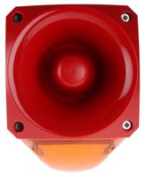 pnc-0028 Klaxon PNC Series Amber Sounder Beacon, 10 → 60 V dc, IP66, Side Mount, 113dB at 1 Metre