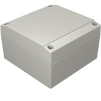041010060 Rose Aluform Series Grey Die Cast Aluminium Enclosure, IP66, IK09, Grey Lid, 100 x 100 x 61mm