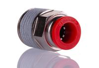 c01251048 Norgren, Push In 10 mm to R 1/2, Threaded-to-Tube Connection Style