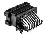 hccphpe24bka90f Delphi Automotive Connector Plug Through Hole 24 Way, Solder Termination HCCPHPE24BKA90F
