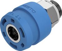 nphs-d6-p-g38 Festo Brass Female Pneumatic Quick Connect Coupling, G 3/8 Male Threaded